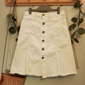 McGuire | White Colombier Skirt Size 26=Small